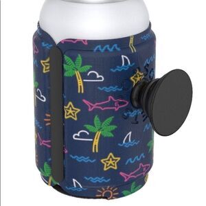 Neon tropical pop socket can coozie D26‎